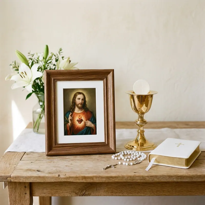 Cuadro religioso para primera comunión